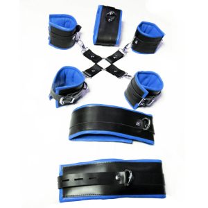 7 Piece Restraints Leather Bondage BDSM