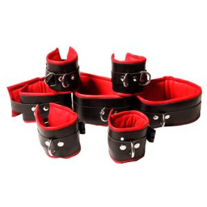 7 Piece Restraints Leather Bondage BDSM