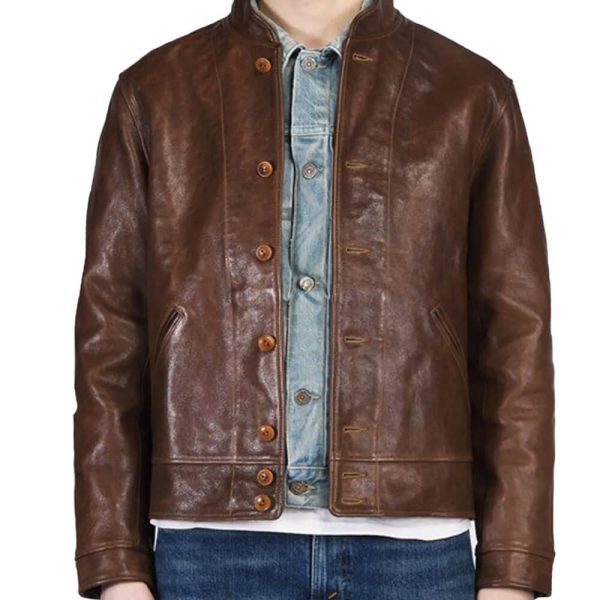 Albert Einstein Vintage Leather Jacket