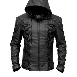 Arrow Arsenal Black Hooded Jacket