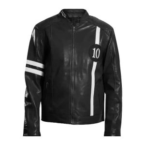 Ben Tennyson Ben 10 Black Leather Jacket