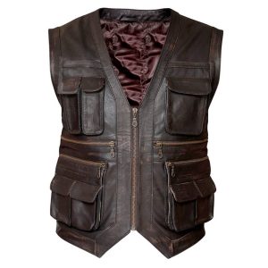 Chris Pratt Jurassic World Leather Vest