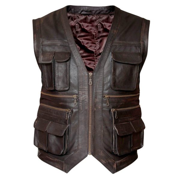 Chris Pratt Jurassic World Leather Vest