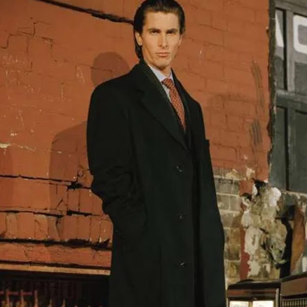 Christian Bale American Psycho Black Coat