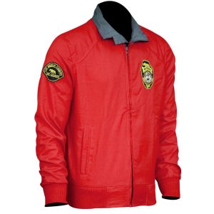 Baywatch David Hasselhoff Lifeguard Red Jacket