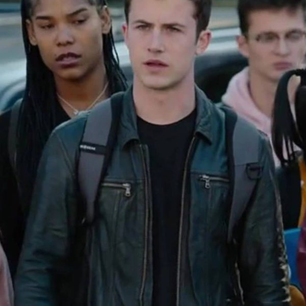 Dylan Minnette 13 Reasons Why Leather Jacket