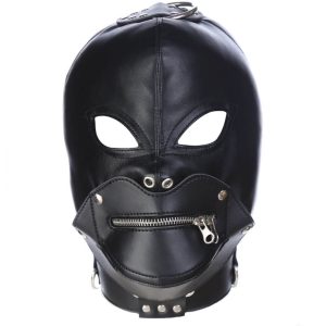 Emily Blunt Bondage Head Hood Leather Mask