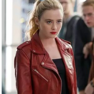 Freaky Millie Red Motorcycle Leather Jacket