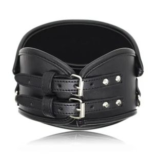 Genuine Leather BDSM Posture Neck Corset Collar