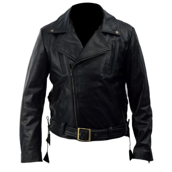 Ghost Rider Nicolas Cage Black Biker Jacket