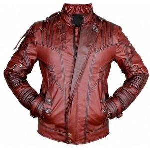 Guardians of the Galaxy 2 Maroon Leather Jacket