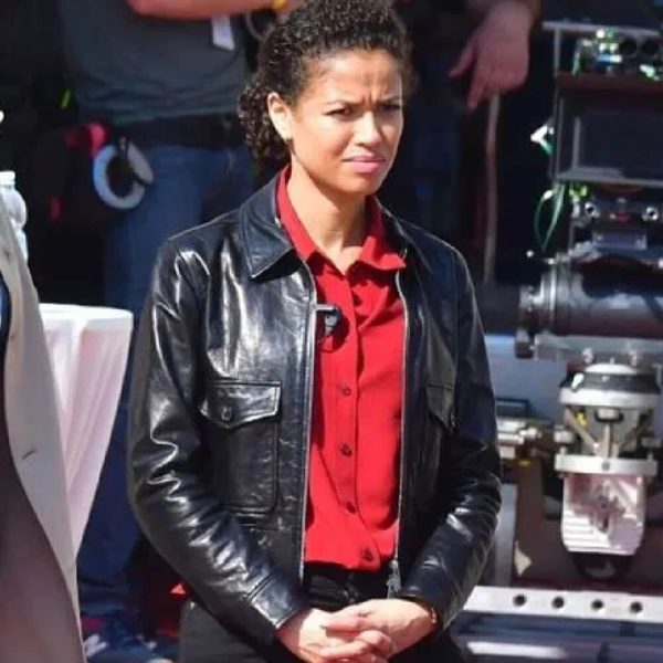 Gugu Mbatha Raw Lift 2024 Black Leather Jacket