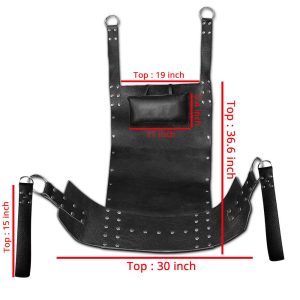 Heavy Duty Genuine Leather BDSM Sex Swing for Pleasure