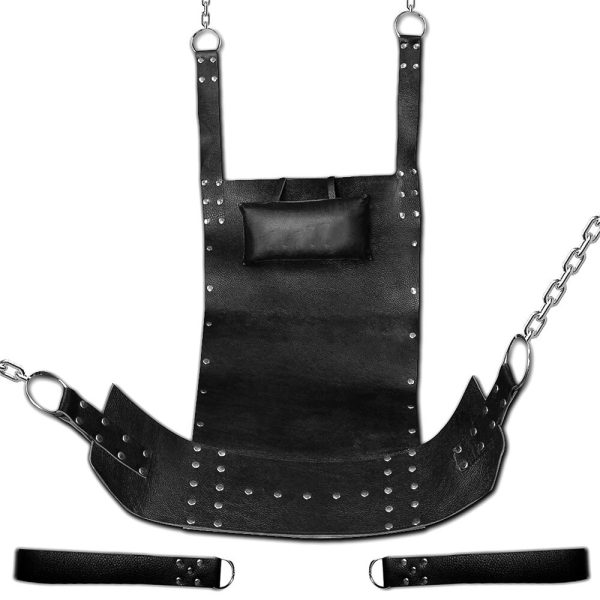 Heavy Duty Leather BDSM Sex Swing for Pleasure