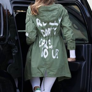 Melania Trump I Really Don't Care Do U Green Jacket
