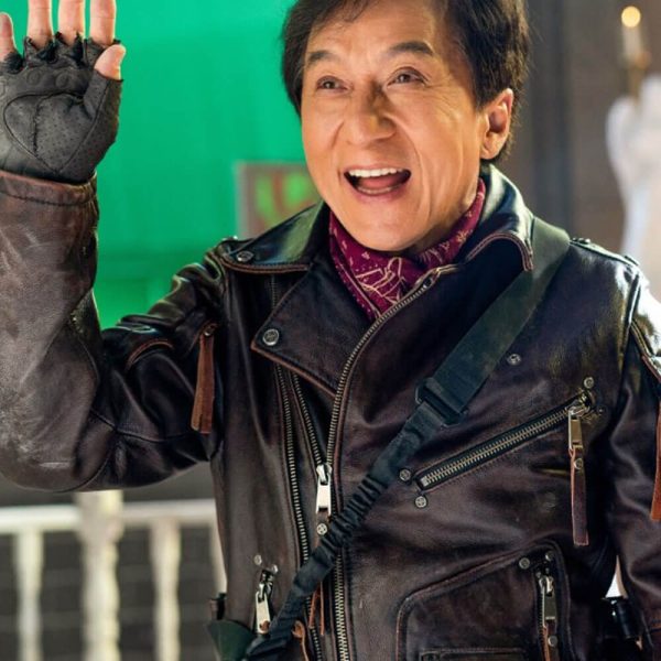 Jackie Chan Panda Plan Leather Jacket