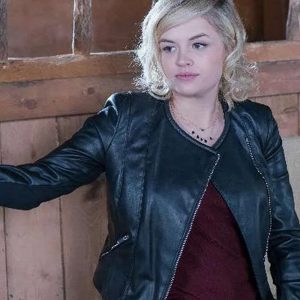 Heartland Jessica Amlee Black Leather Jacket