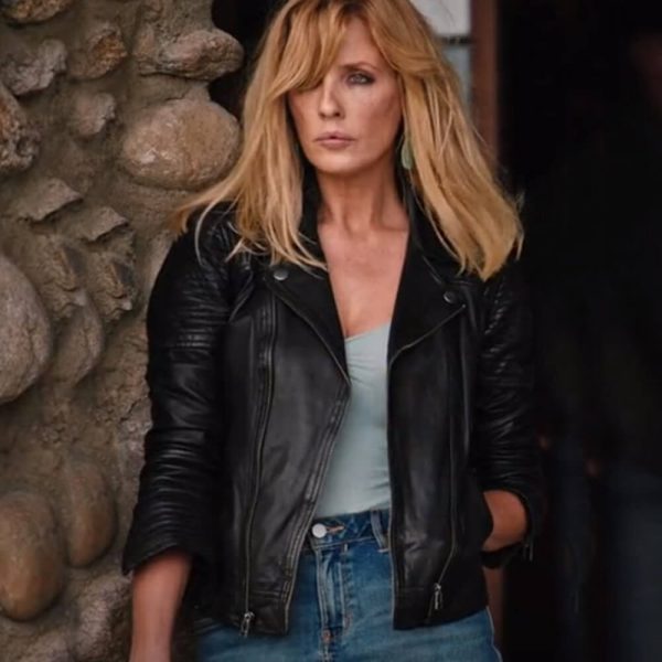 Kelly Reilly Black Leather Jacket