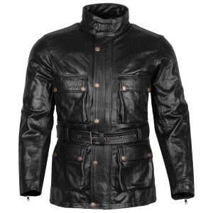 Kiefer Sutherland Black Leather Jacket