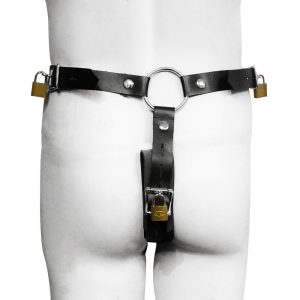 Emily Blunt BDSM Leather Butt Plug Harness