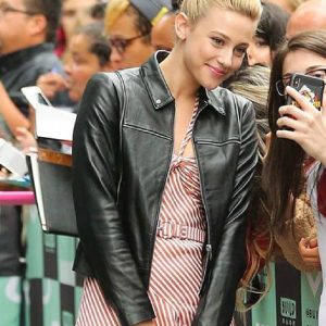 Lili Reinhart Black Leather Jacket