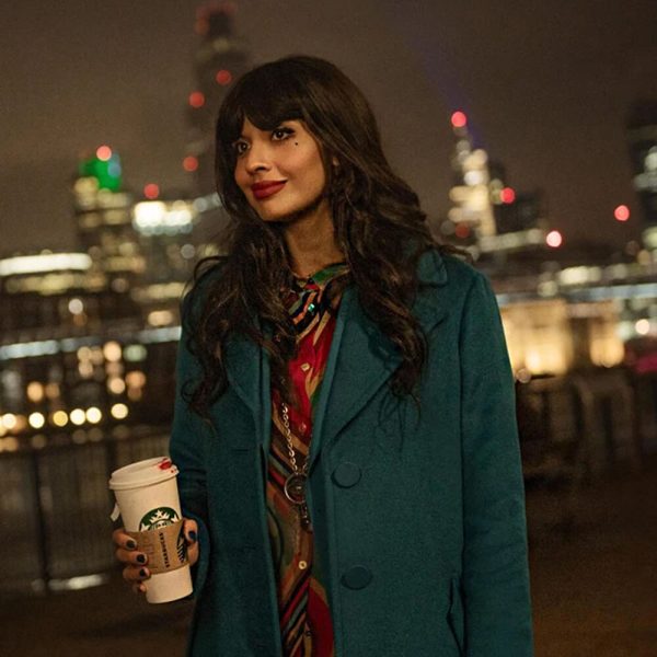 Love At First Sight Jameela Jamil Black Coat