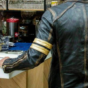 Mens Motorcycle Vintage Cafe Racer Retro Jacket