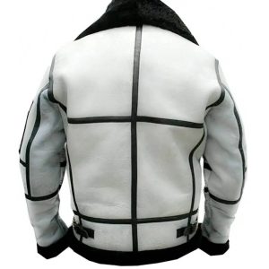 Mens RAF B1 Bomber Aviator Winter Leather Jacket