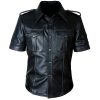 Mens Sexy Police Uniform Bluff Gay Shirt