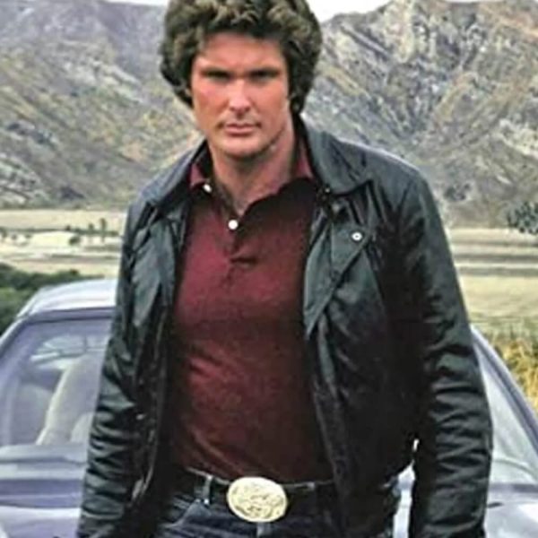 Michael Knight David Hasselhoff Leather Jacket