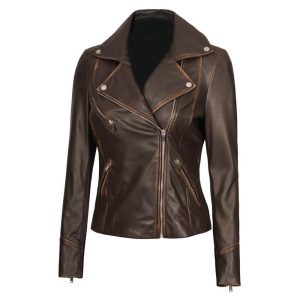 Minka Kelly Almost Human Real Leather Jacket