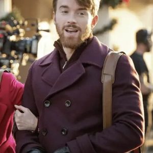 Mystic Christmas Eric Freeman Maroon Wool Coat