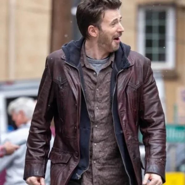 Red One 2024 Chris Evans Brown Jacket