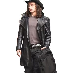 Rory Culkin 5lbs of Pressure Leather Coat