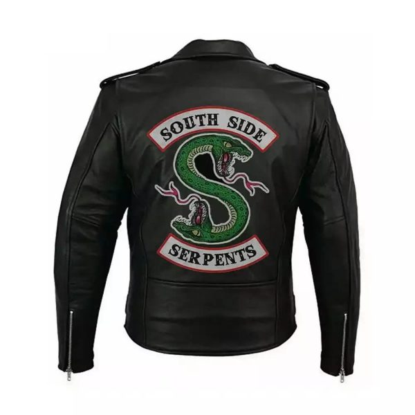 Southside Serpents Black Leather Biker Jacket