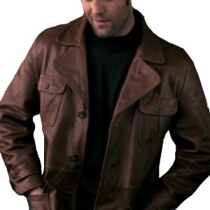 The Bank Job Jason Statham Brown Leather Jacket