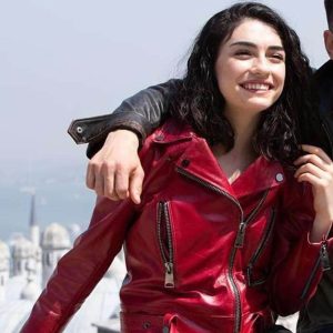 The Protector Zeynep Erman Red Leather Jacket