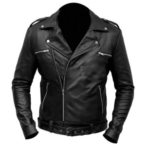 The Walking Dead Black Leather Jacket