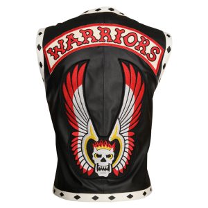 The Warriors Movie Black Leather Vest