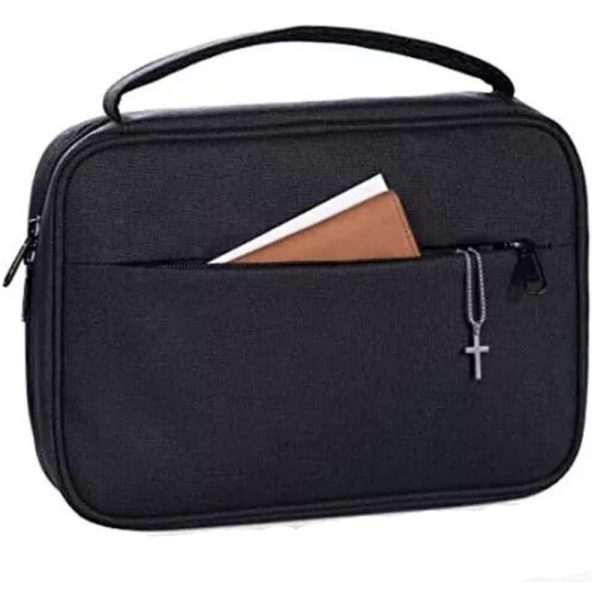 Bible Case Carrying Black Holy Canvas Book