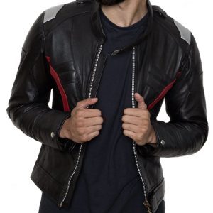 Mens Soldier 76 Jet Genuine Leather Jacket