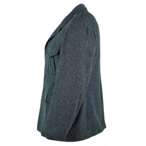 Mens Vintage Swiss Army Wool Coat