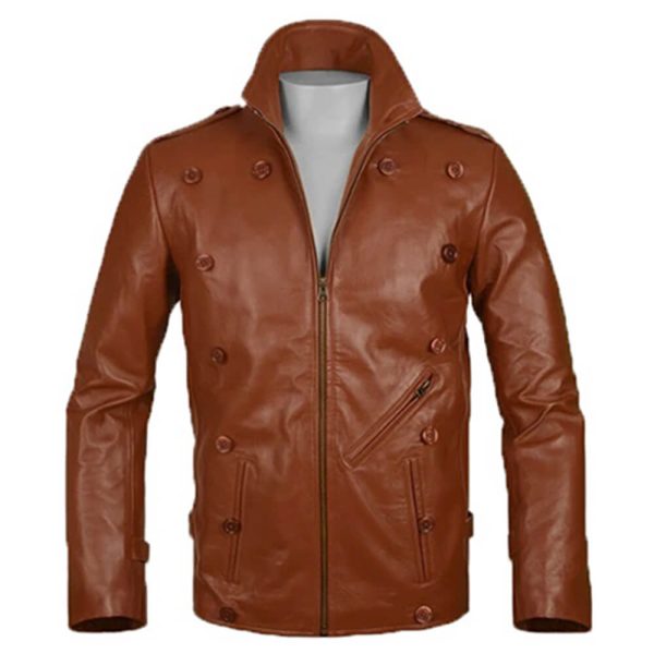 Rocketeer Bill Clifford Brown Leather Jacket