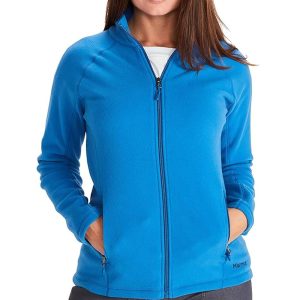 Womens Blue Fleece Sweater Jacket