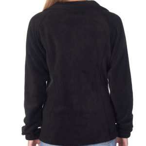 Womens Full Zip Soft Black Jacket