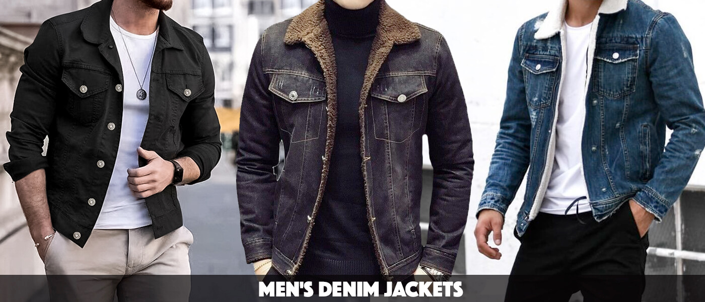 Men's Denim Jackets Leather Lineage Men's Fashion