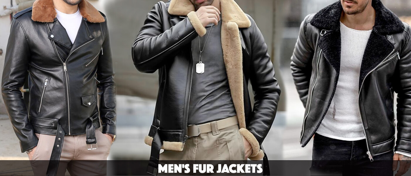 Men's Fur Jackets Leather Lineage Men's Fashion