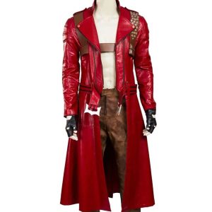 Devil May Cry 3 Dante Red Leather Coat