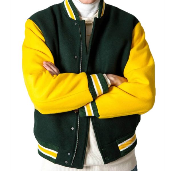 Mens Bomber Style Varsity Jacket