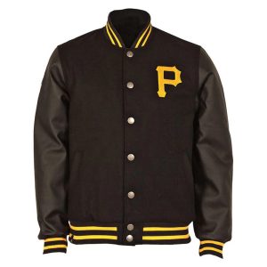 Mens Pittsburgh Pirates Varsity Bomber Jacket